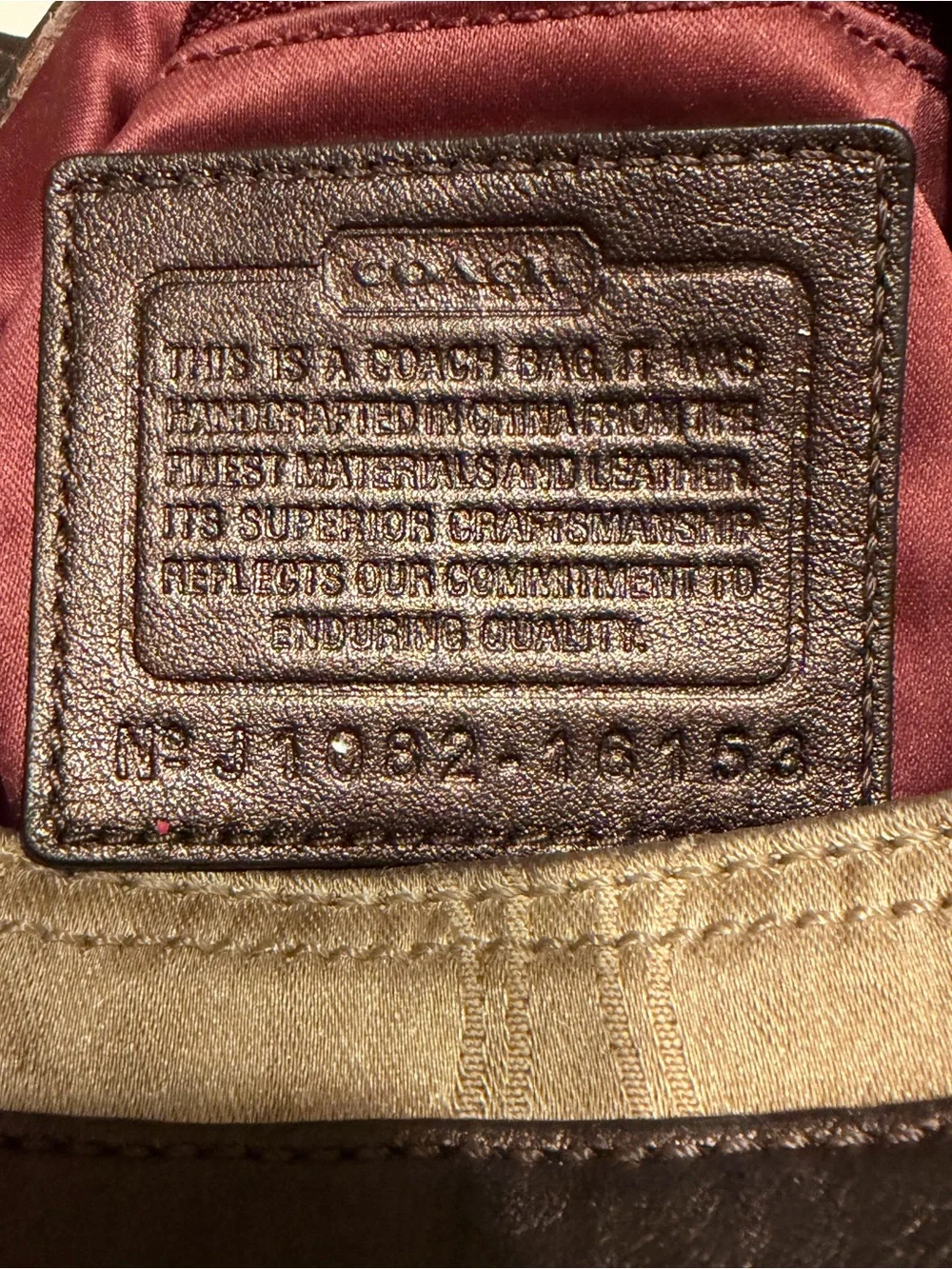 Coach satin shoulder